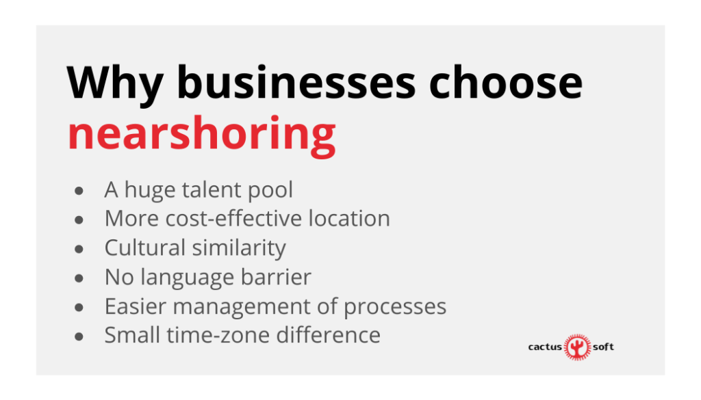 why choose nearshoring
