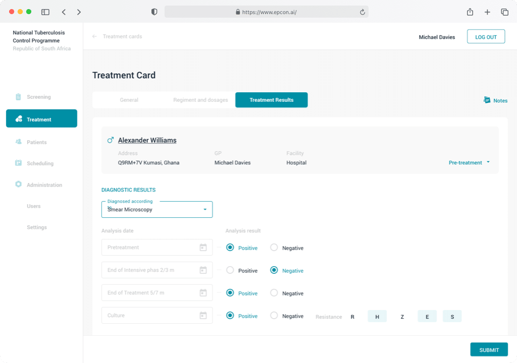 Epcon Treatment Diagnostic Layer